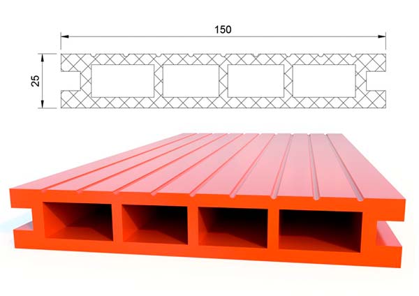 Террасная доска150х25 из композитного материала