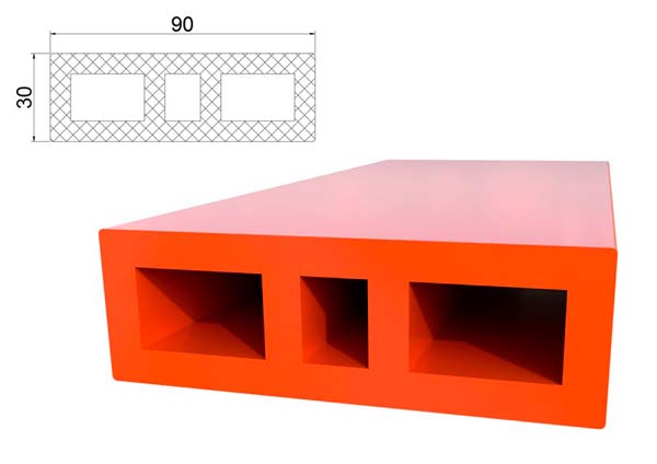 Профиль 90х30 из композитного материала