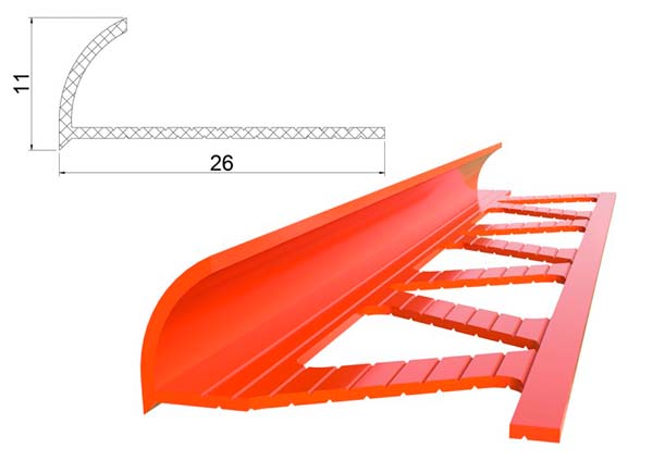 Профиль наружный для монтажа кафельной плитки